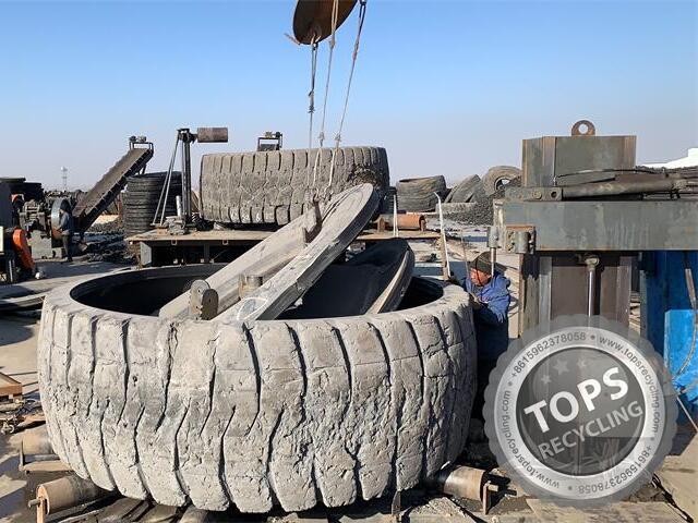 High Efficient Waste OTR Tyre Recycling Machine