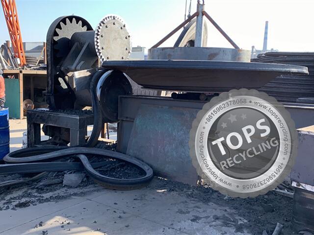Waste OTR Tyre Side Wall Strip & Block Cutter 